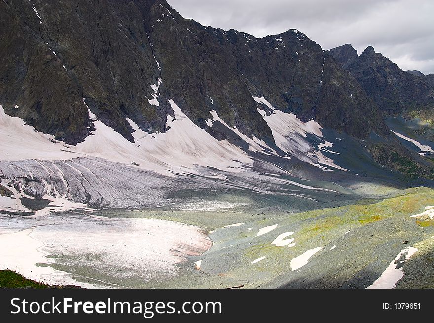 Beautiful Mountains and glacier. Altay. Russia. Beautiful Mountains and glacier. Altay. Russia.