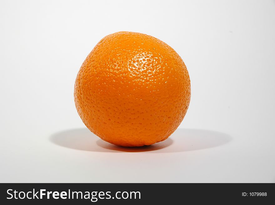 Orange on white background. Orange on white background