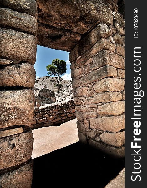 Ruins, Rock, Wall, Ancient History