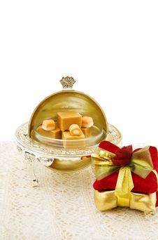 Christmas Decoration And Bonboniere Stock Image Christmas Decoration And Bonboniere Stock Image