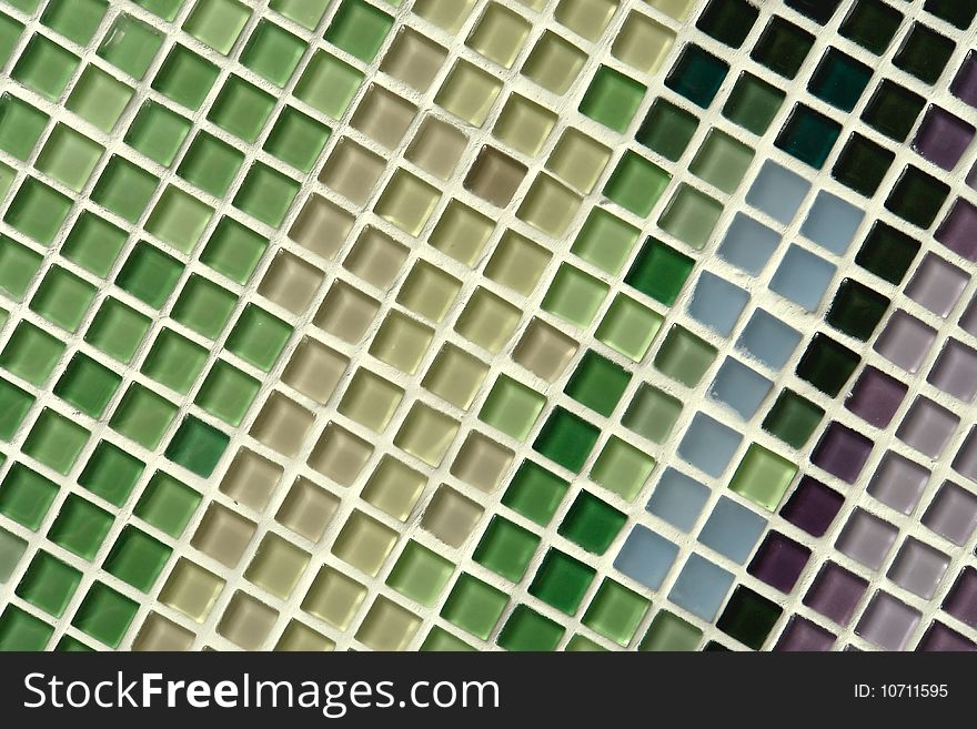 Nice multicolor glass mosaic wall