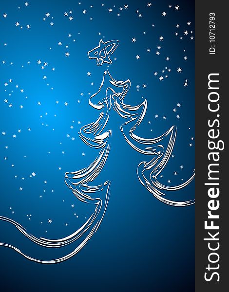 Vector illustration of Christmas Tree