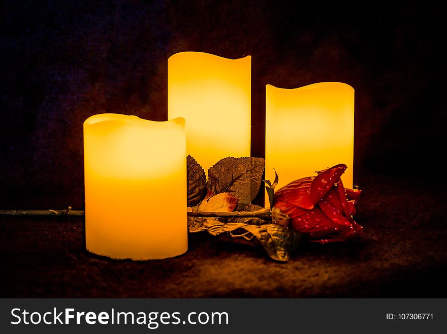 Candle, Lighting, Still Life Photography, Wax
