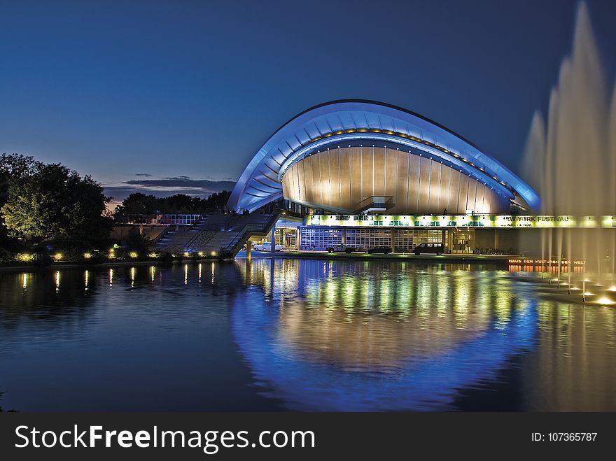 Reflection, Landmark, Water, Bridge