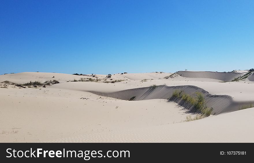 Aeolian Landform, Sky, Sand, Dune