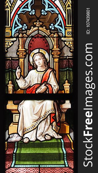 Stained Glass, Window, Archdeacon, Religion