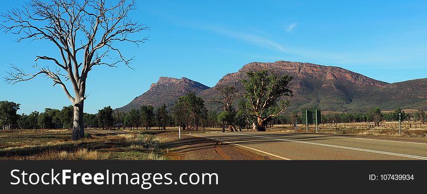 Mountainous Landforms, Sky, Wilderness, Tree