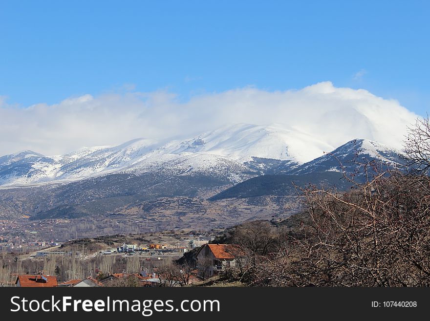 Mountainous Landforms, Sky, Mountain, Mountain Range