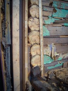 Broken Wood House Royalty Free Stock Photo Broken Wood House Royalty Free Stock Photo