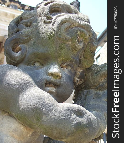 Sculpture, Statue, Head, Stone Carving