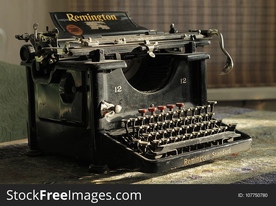 Typewriter, Office Supplies, Office Equipment