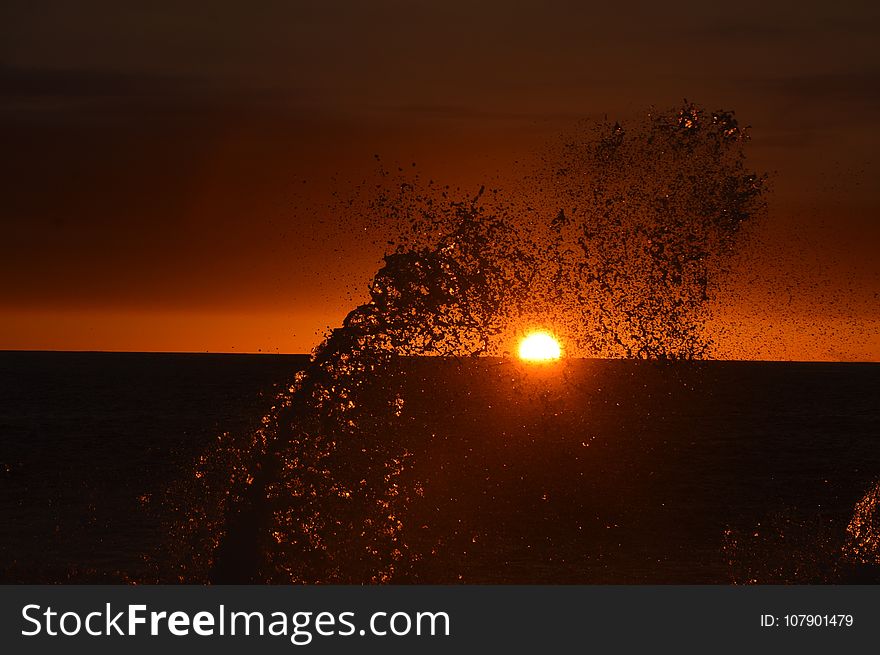 Sky, Sea, Horizon, Sunset