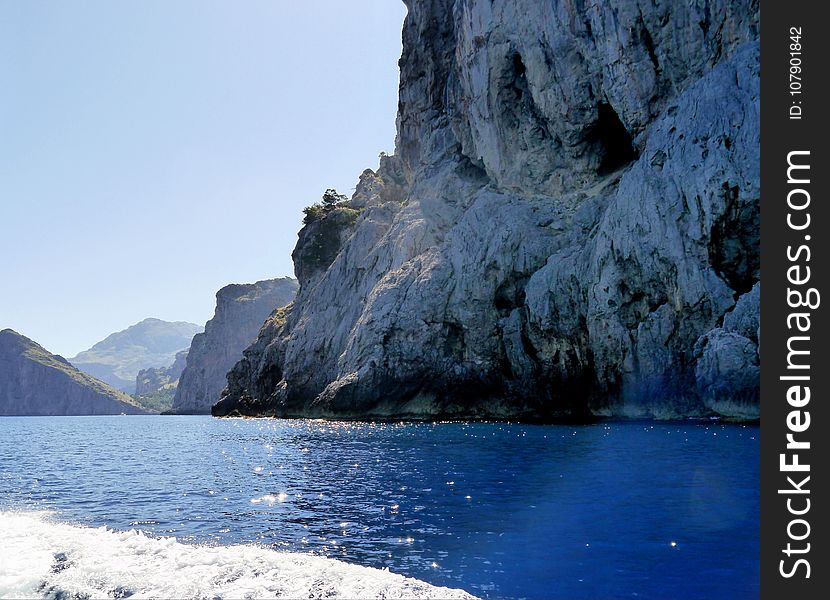 Sea, Water, Cliff, Coast