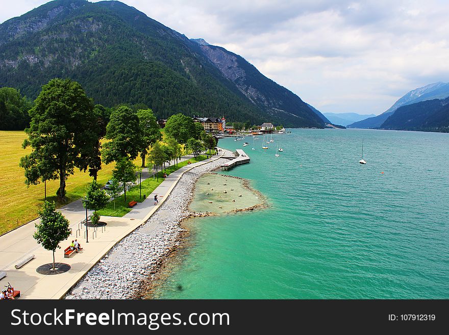 Coast, Promontory, Mountain, Sea