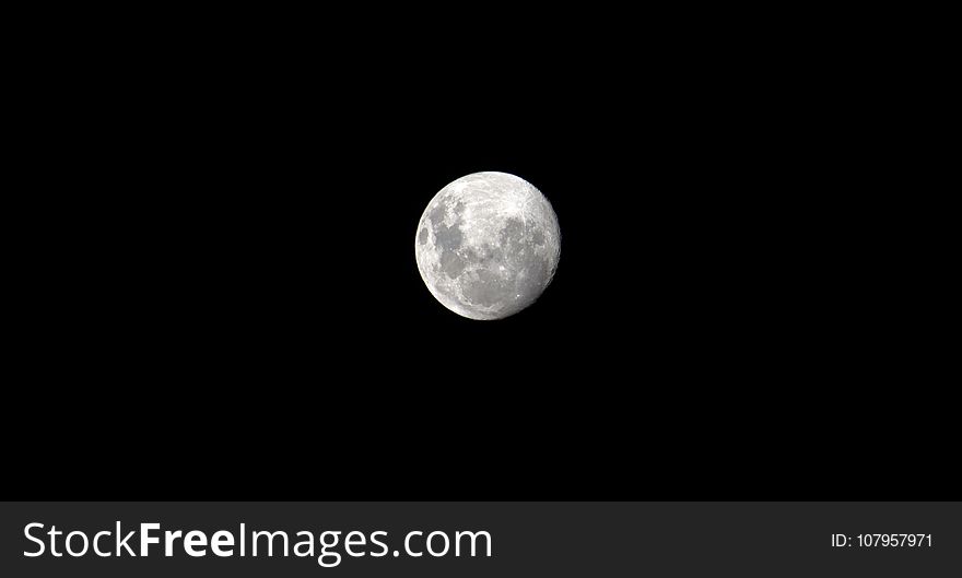 Moon, Black, Night, Atmosphere