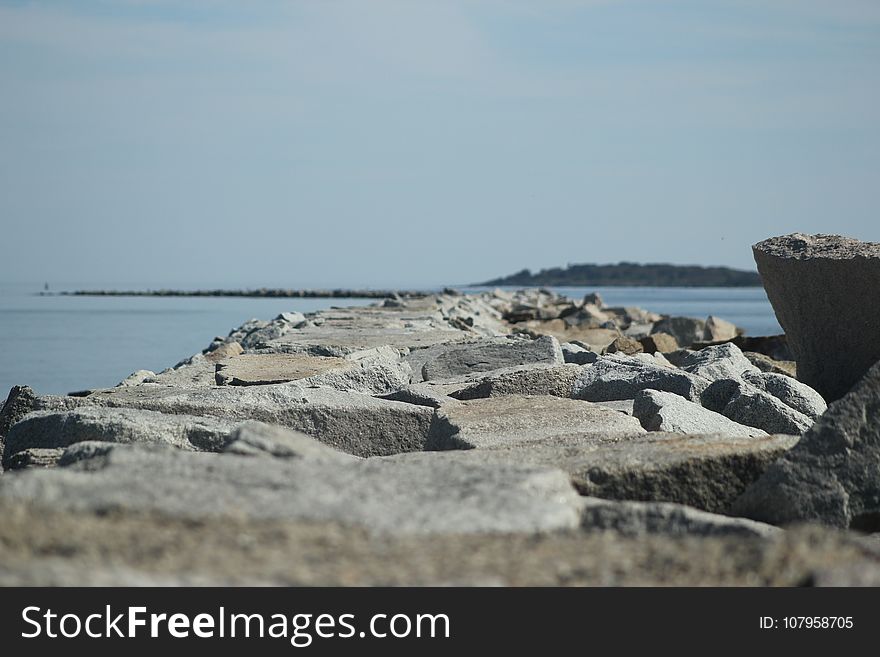 Sea, Shore, Coast, Rock