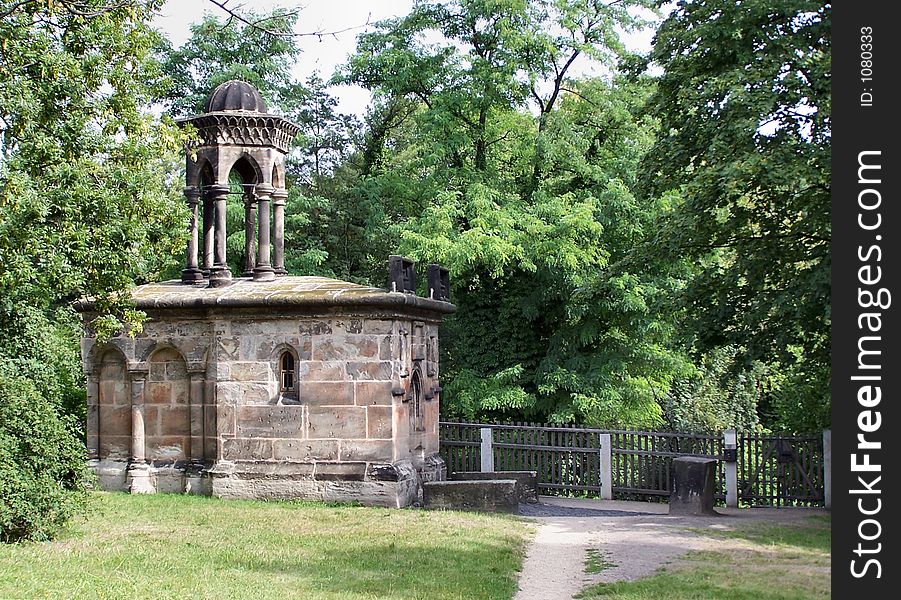 Reproduction of the holy grave by jerusalem, delighted in the year 1504, it is in gÃ¶rlitz, Germany