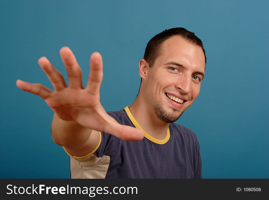 Smiling young man. Smiling young man