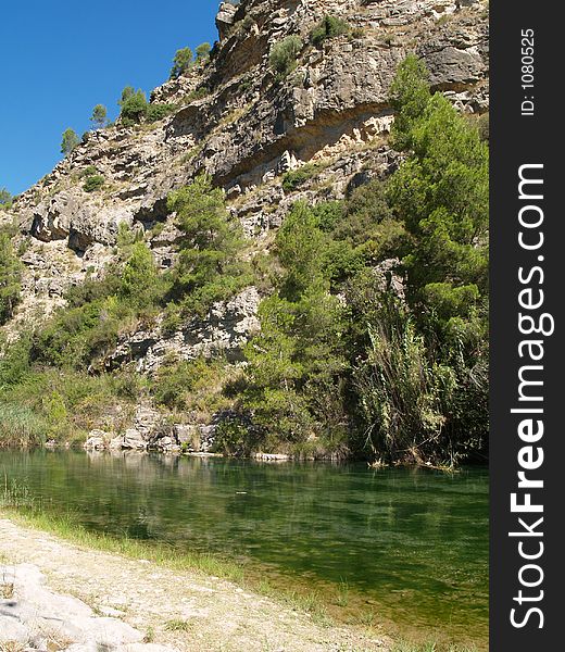 Mountain and river