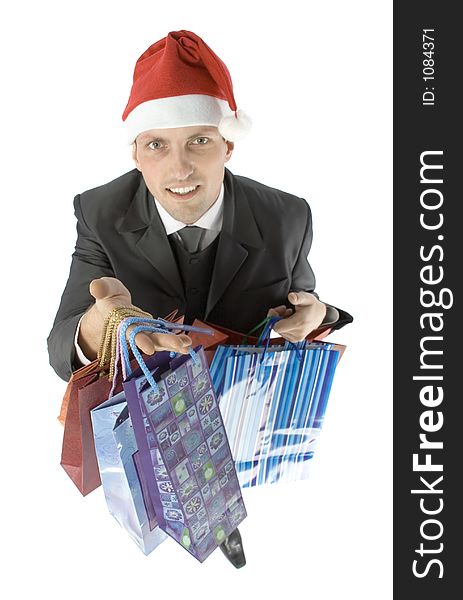Man With Christmas Gifts