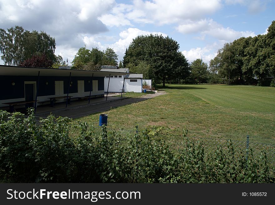 Empty Hockey Field