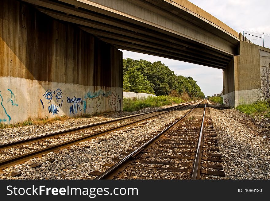 Bridge Over Railroad Tracks