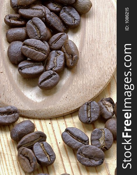 Perfect grains of magnificent invigorating coffee. Perfect grains of magnificent invigorating coffee