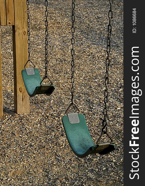 Swings in new playground