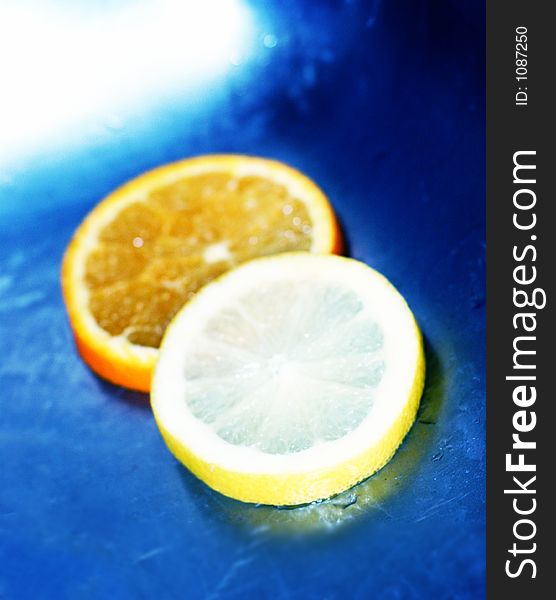 Lemons, oranges, and water