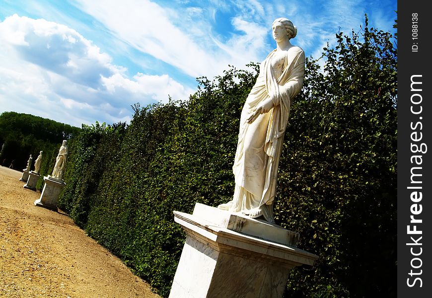 Statues In A Park