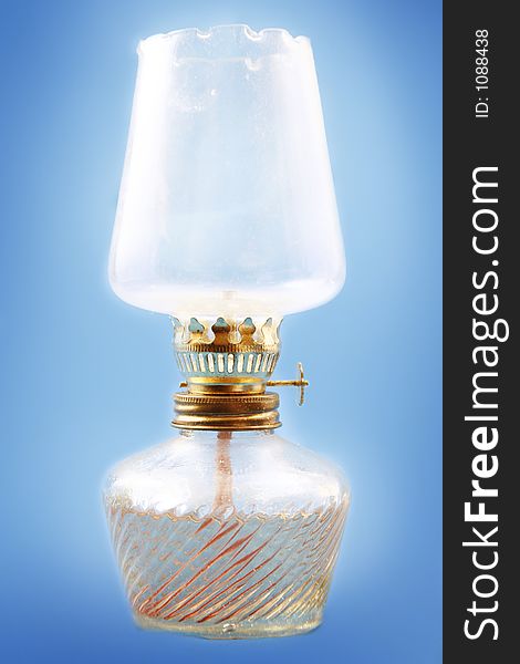 Old fashioned oil lamp
