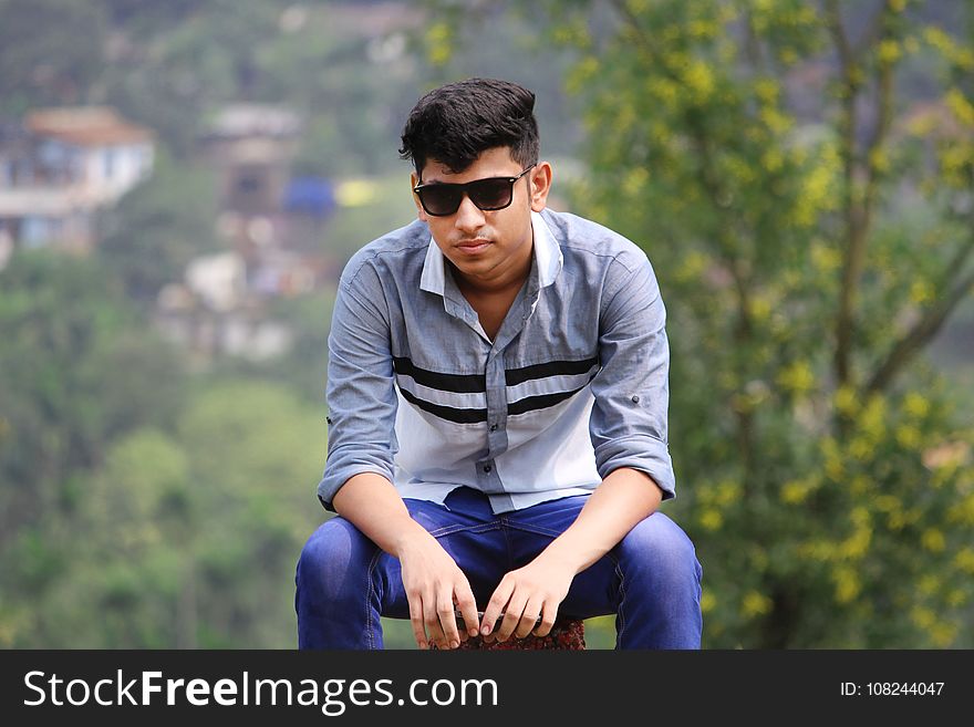 Photograph, Nature, Man, Sitting