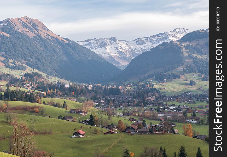 Mountain Range, Highland, Mountainous Landforms, Mountain Village