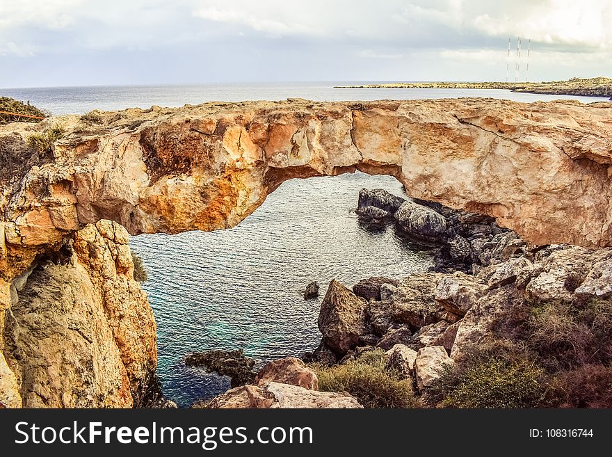 Rock, Badlands, Coast, Cliff