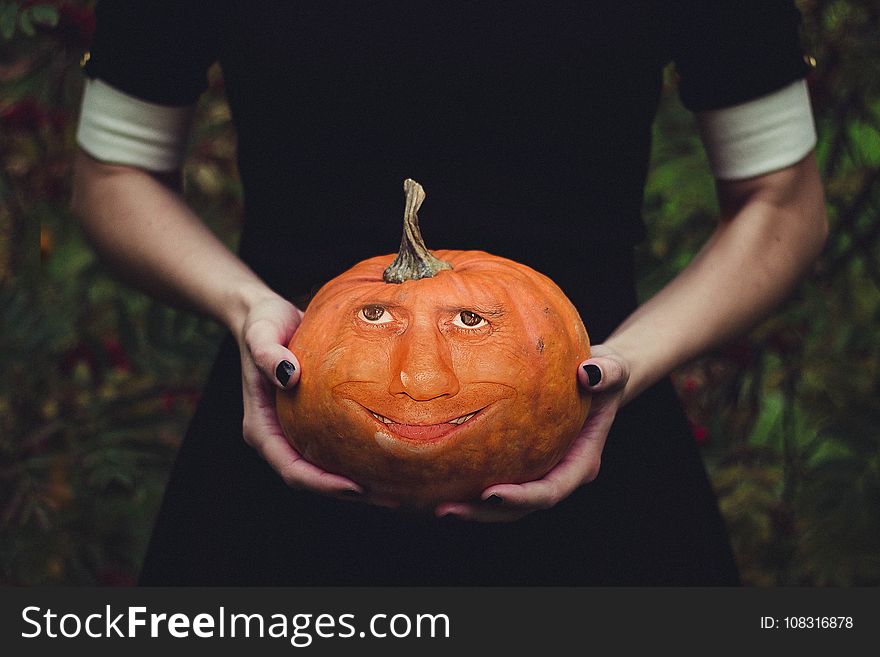 Pumpkin, Smile, Cucurbita, Halloween