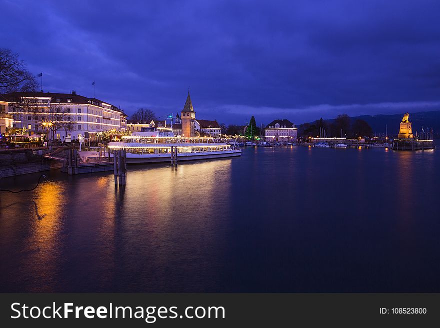 Waterway, Sky, Cityscape, Night