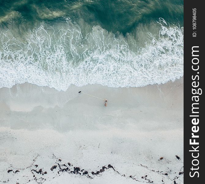 Aerial View of Ocean Wave