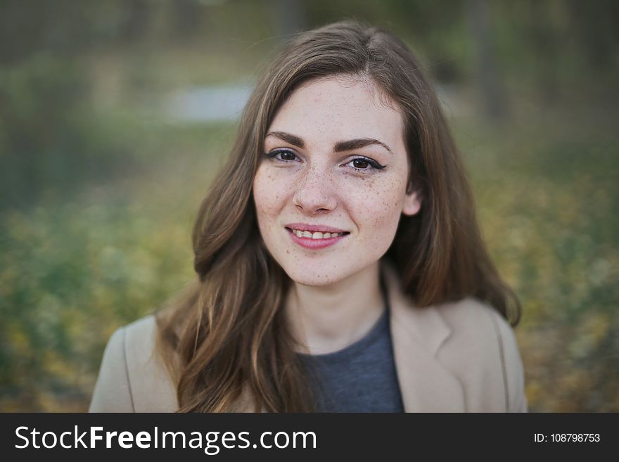 Woman Wearing Coat