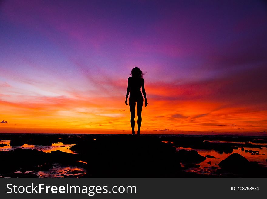 Silhouette Photography of Woman
