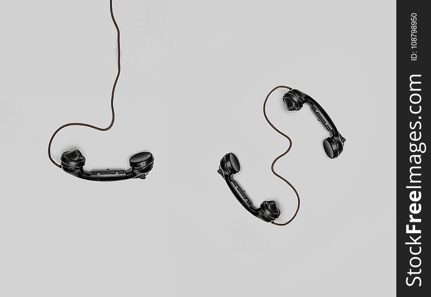 Three Black Handset Toys