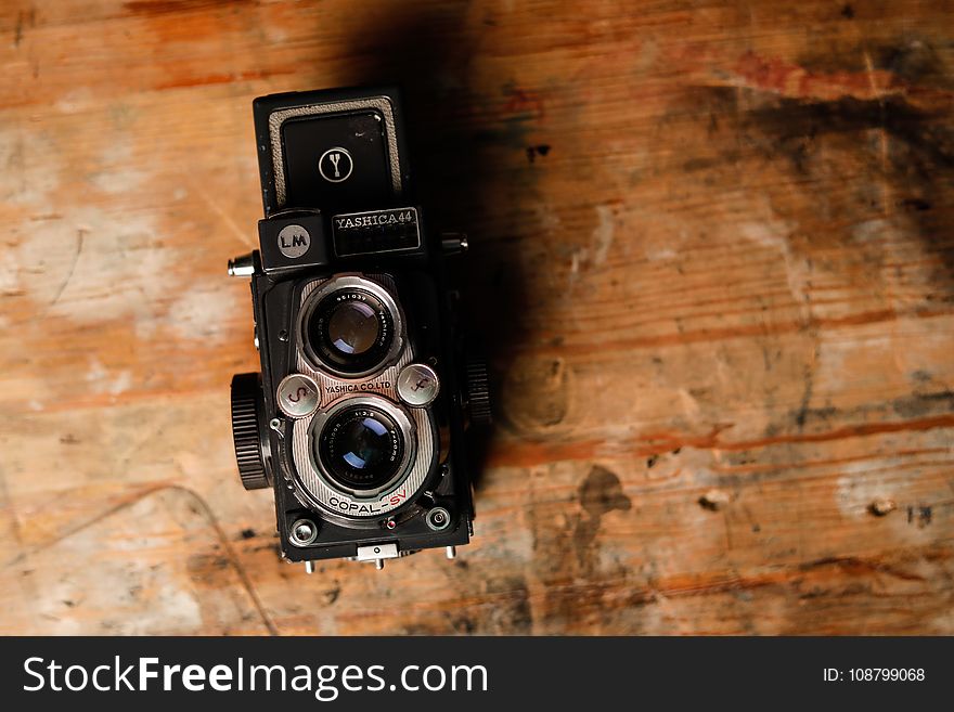 Close-Up Photography of Vintage Camera