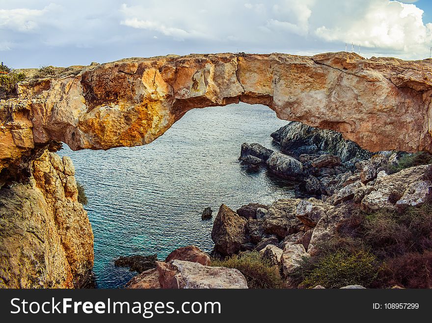 Natural Arch, Rock, Coast, Formation