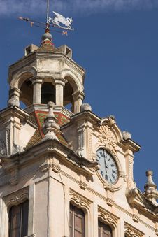 Town Hall Clock Royalty Free Stock Image Town Hall Clock Royalty Free Stock Image