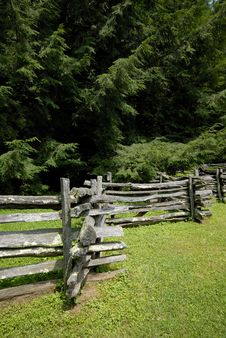 Split Rail Fence And Pines Royalty Free Stock Photo Split Rail Fence And Pines Royalty Free Stock Photo