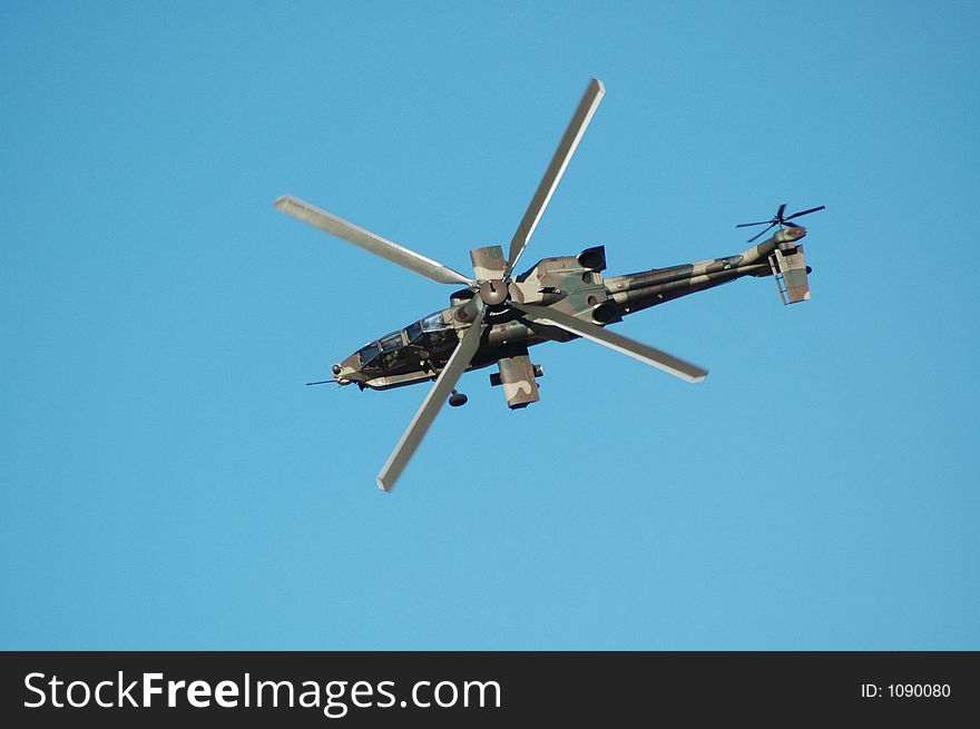 Rooivalk attack helicopter from the South African Air Force