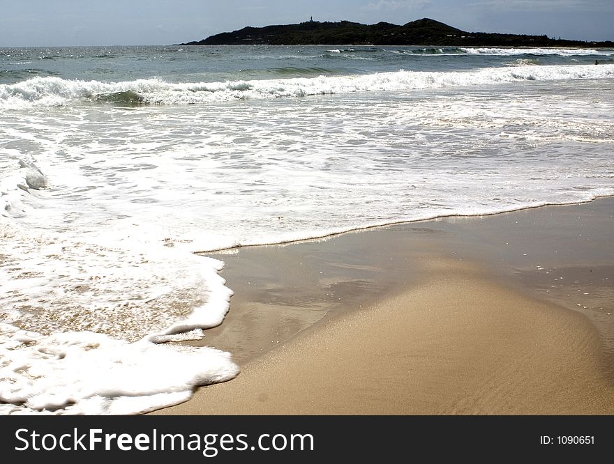 Beach shoreline. Beach shoreline