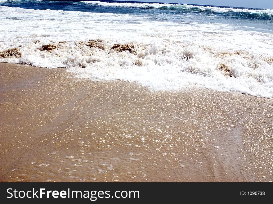 Beach shoreline. Beach shoreline