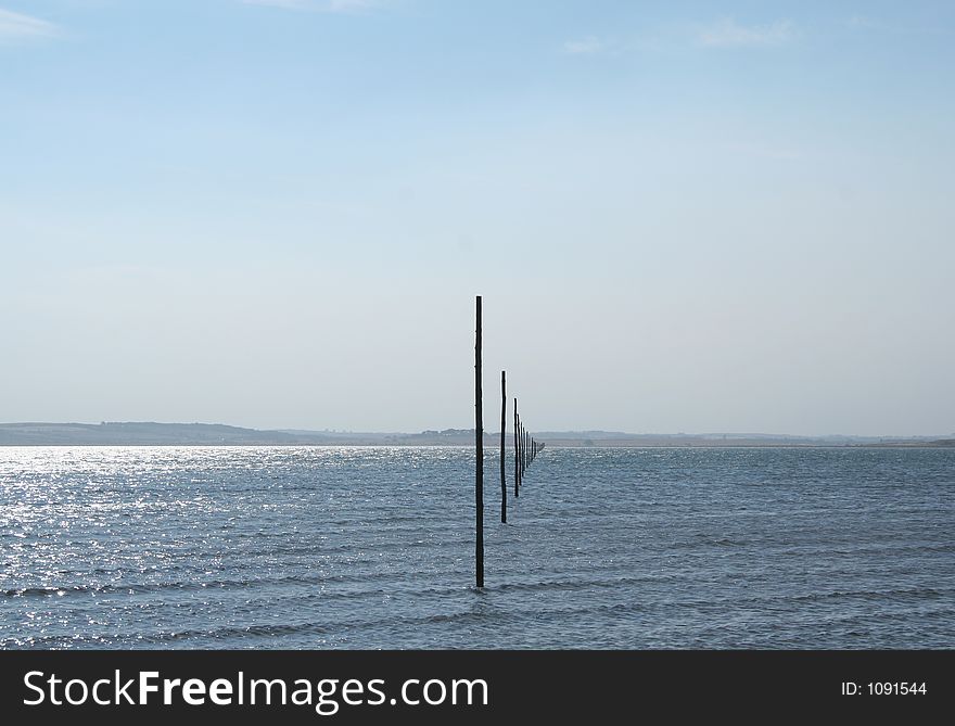 Poles in the sea