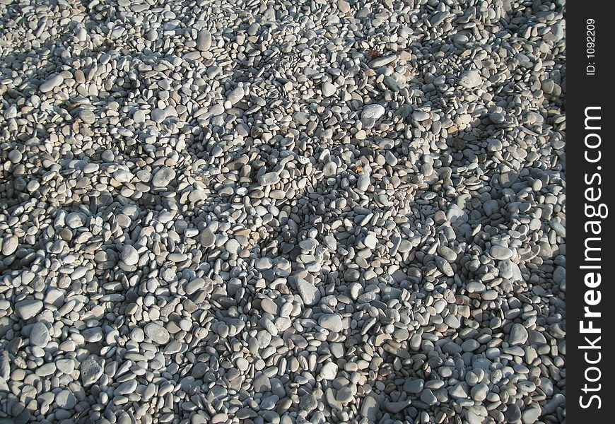 Pebbles on the  beach  of Makarska, Croatia. Pebbles on the  beach  of Makarska, Croatia.