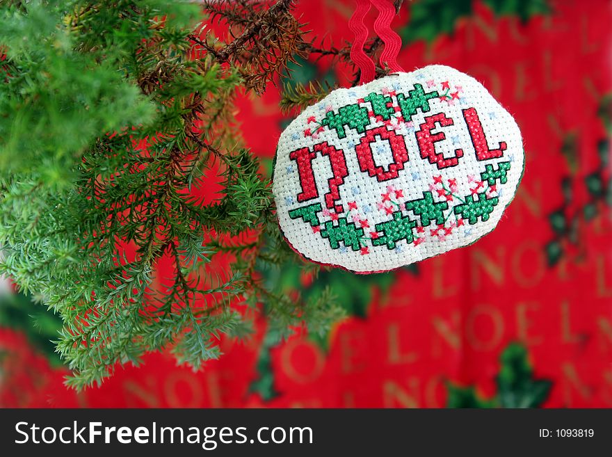Christmas ornaments on white background. Christmas ornaments on white background